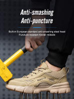 Botas De Seguridad Para Hombre Y Mujer Antideslizantes Transpirables Con Punta De Acero Ligeras Y Respirables Para Trabajo - details 11
