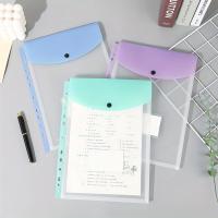 6 Pack Bolsa Vertical A4 De Colores Morandi Para Documentos Envelope De Plástico Para Contratos Almacenamiento De Hojas Sueltas - details 4