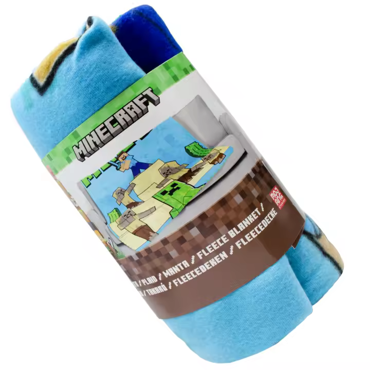 Manta Polar de MINECRAFT 100 x 140 cm 100% Polyster – Estampa Survival Mode! | Producto Oficial Mojang Studios - 1