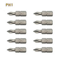 Juego De 10 Piezas De Brocas Eléctricas Hex Shank PH PZ De Acero De Aleación Para Destornilladores 25mm Tamaños PH1 PZ1 PH2 PZ2 PH3 PZ3 - details 2