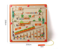 Juego De Puzzle De Laberinto Magnético En Madera Para Niños Y Niñas Juguete Educativo Montessori Con Pluma De Color Y Números Regalo Para Aprendizaje - details 9