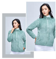 Nueva Estilo Otoño Invierno Chaqueta De Coral Polar Para Mujer Cierre De Cremallera Exterior De Poliéster Suave Y Cálida Ropa Casual - details 10