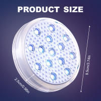 Luz Submersible Recargable IP68 Impermeable Para Piscina Con Control Remoto LED Colorido Flotante Para Baño Hot Tub - details 5