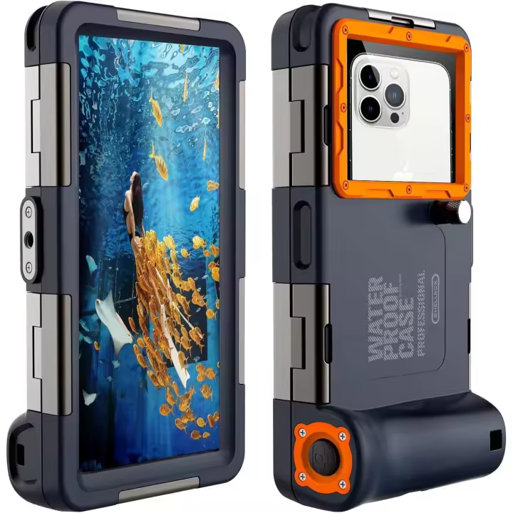 [Actualización] Funda impermeable para teléfono móvil, universal, profesional, para buceo, snorkel, surf, resistente al agua, hasta 15 m - 1