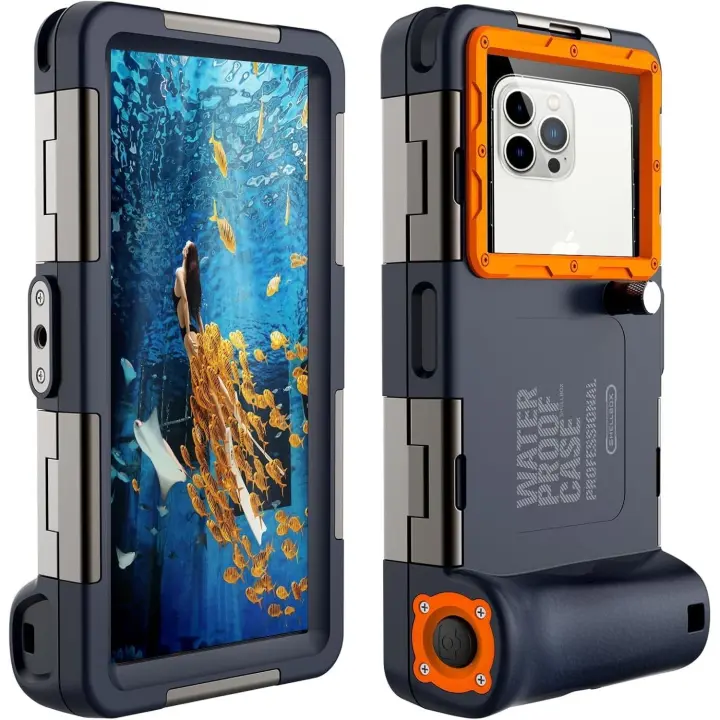 [Actualización] Funda impermeable para teléfono móvil, universal, profesional, para buceo, esnórquel, surf, resistente al agua, hasta 15 m - 1
