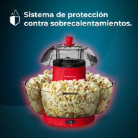 Palomitero - Cecotec Fun&Taste P'Corn Lotus 1200W | 4 Recipientes Extraíbles, 4,5L, Listas en 2 Minutos - details 6