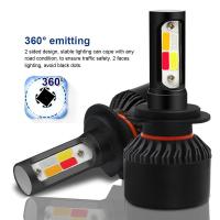 2pcs Bombillas LED De Faros Para Coche 4Colores H1 H4 H7 H8 H9 H11 9005/HB3 9006/HB4 9012/HIR2 Alta Luminosidad Para Neblina Universal 6500K 50W - details 1
