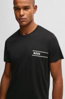 Camiseta Boss 100% Algodón Manga Corta con Logo (Negra) - details 0