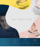 Almohada De Memoria Para El Cuello U Tipo Viaje Portátil Descanso Del Mediodía Aéreo Bolsa De Transporte Soporte Cervical Para Dormir Y Camping - details 0