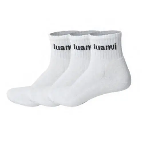 Calcetines Luanvi Blancos Media Altura Pack 3 Pares - 1