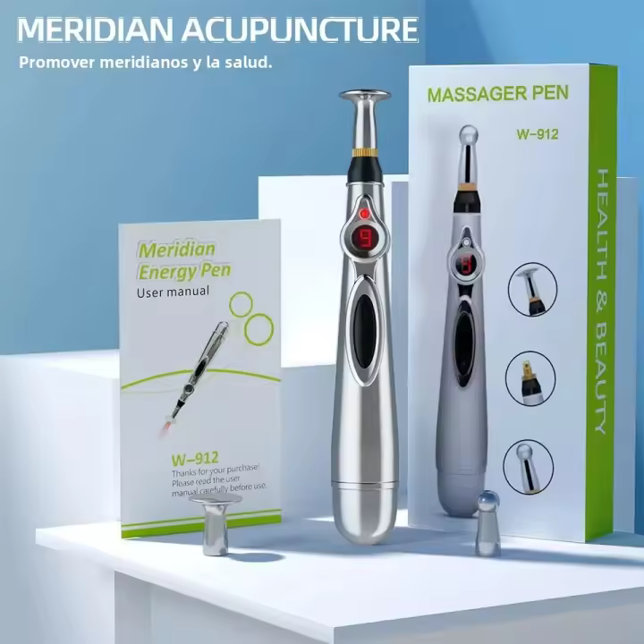 Lápiz De Acupuntura Eléctrico Para Relajación Corporal Masajeador De Cuello Piernas Y Cara Material ABS Uso Doméstico - 1