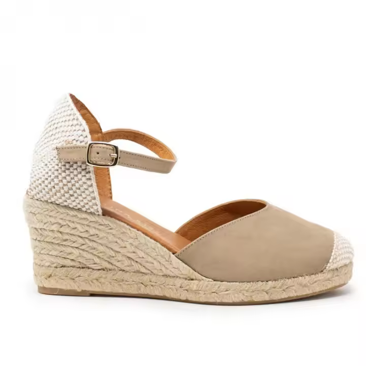 TINA KIZ 29S-5 ARENA Alpargatas de mujer 34928 25V VALENCIANA CORREITA SUEDE ARENA - 1