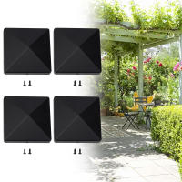 Copa De Poste De Valla Negra ABS 4x4 Pulgadas Para Proteger Vallas De Madera Al Aire Libre Jardín Adornos Accesorios De Jardín - details 26
