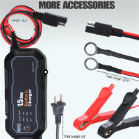 Cargador Automático De Batería Para Motocicleta 12V 1500mA Resistente Al Agua Mantenedor De Batería Para Coche Y Motocicleta Cargador De Trickle - details 10