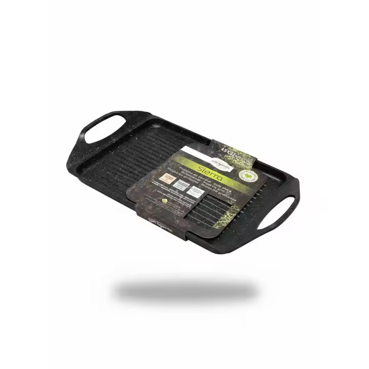 Asador de Aluminio Fundido 45x27 cm – Línea Sierra de San Ignacio, Apto para Inducción y Todo Tipo de Cocinas, Antiadherente - 1
