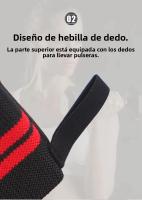 1PC Correa Para Muñeca Ajustable Para Hombres Y Mujeres Bandas Elásticas Para Atletas De Powerlifting Soporte De Muñeca Para Deportistas - details 3