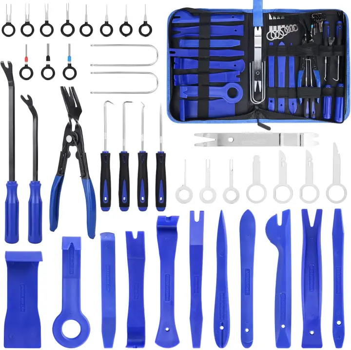 Herramientas de eliminación de automóviles, 39 kits de herramientas de eliminación de automóviles, kits de herramientas de eliminación de automóviles (azul) - 1