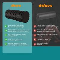 Roller De Masaje De Espuma Para Fitness 33cm Alto Densidad EPP Terapia Muscular Pilates Ejercicios De Gimnasio Uso Doméstico Negro - details 2