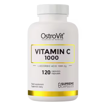 Ostrovit Vitamin C 1000 Mg 120 Cápsulas | Suplemento de Ácido L-ascórbico para Refuerzo del Sistema Inmunológico y Salud General | Sin Gluten ni Colorantes Artificiales - 1