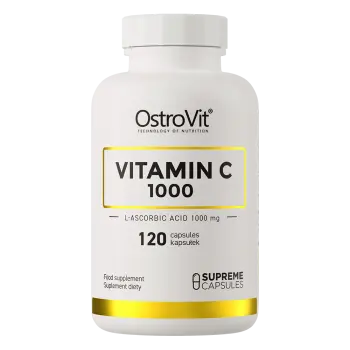 Ostrovit Vitamin C 1000 Mg 120 Cápsulas | Suplemento de Ácido L-ascórbico para Refuerzo del Sistema Inmunológico y Salud General | Sin Gluten ni Colorantes Artificiales - 1