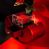 Collar Colgante Rojo De Lujo Con Zirconia Para Mujer Joyería De Moda Romántica Para Novia Caja De Regalo De Apple Regalo De Navidad 2023 - details 1