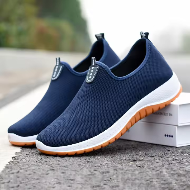 Zapatos de tela nuevos para hombre, zapatos para caminar, zapatos casuales cómodos, zapatos de tela sin cordones, zapatos de tela antiguos de Beijing - 1
