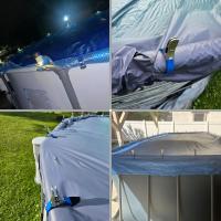 10pcs Clip De Cubierta De Piscina Duradero De Acero Inoxidable Con Manillas De Plástico Clips De Resorte De Alta Dureza Para Viento - details 4