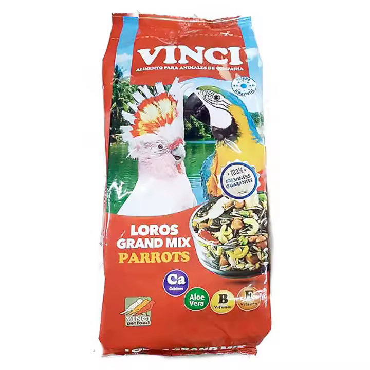 Mixtura de semillas para Loros Grandes VitalMix Vinci, 3kg, Comida para Pájaros - 1