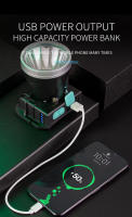 Linterna Frontal LED Inteligente Recargable Con Sensor 500LM 2*18650 Batería Fuente De Alimentación 60° Ángulo De Haz Impermeable Para Camping Y Pesca - details 9