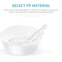 Esterilizador De Vapor Para Botellas De Bebé Con Soporte Y Caja De Almacenamiento BPA Free Microwavio Temporizador De Tiempo De Esterilización - details 5