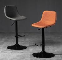 Silla giratoria de Bar alta ajustable, TABURETE asiento nórdico moderno, elevador de escritorio frontal con taburete alto, respaldo de moda, silla de Bar con patas de Metal de estilo nordic,sillas de comedor pata negro - details 5