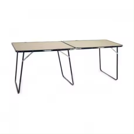 Mesa plegable 160x60 cm tubo azul beige 878ddc - 1