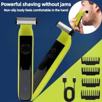 Afeitadora Eléctrica Para Hombres Profesional Recargable USB Trimmer De Barba Y Cuerpo Máquina De Afeitar Rápida Y Segura De Acero Inoxidable - details 0