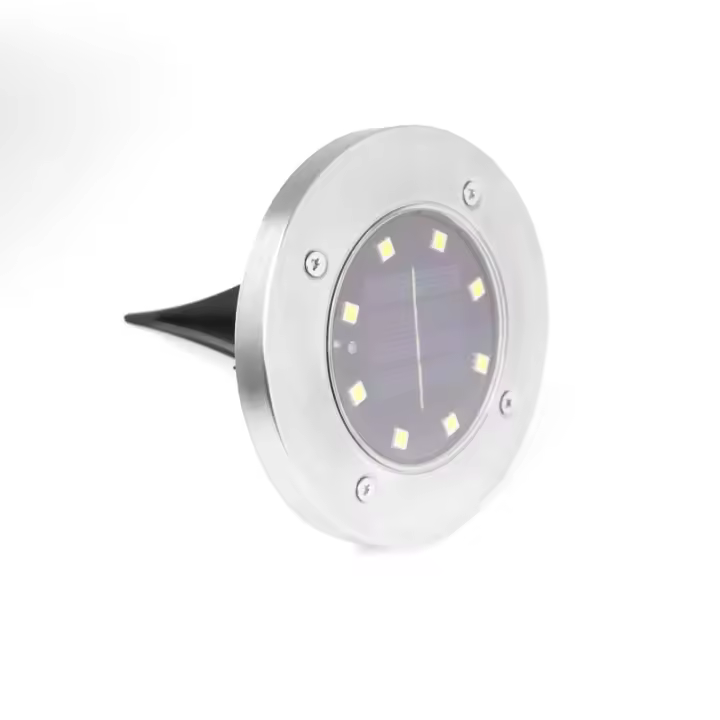 Lámpara Solar IP68 LED Para Exteriores Luz De Suelo Con Energía Solar Para Jardín Patio Camino Decoración De Jardín Luz Subterránea Para Pista Y Pared - 1