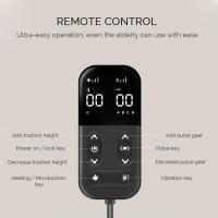 Masajeador De Lumbar Eléctrico Con Calor Y Vibración Inflable Control Remoto Soporte Espinal Para Masaje De Espalda - details 12