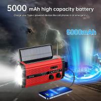 Radio Solar, Radio DE LA Manivela de AM/FM, Radio Portátil DE LA Emergencia con La Batería recargable 5000 mAh, Antorcha de 3 Modos LED - details 3