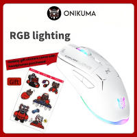 Ratón De Juego ONIKUMA CW917 Blanco Con Efecto De Luz RGB Sin Cable Compatible Con PC Y Portátil Mezcla De Material Lineal Óptico - details 0