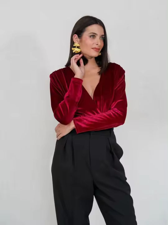 BODY TERCIOPELO ESCOTE - 1