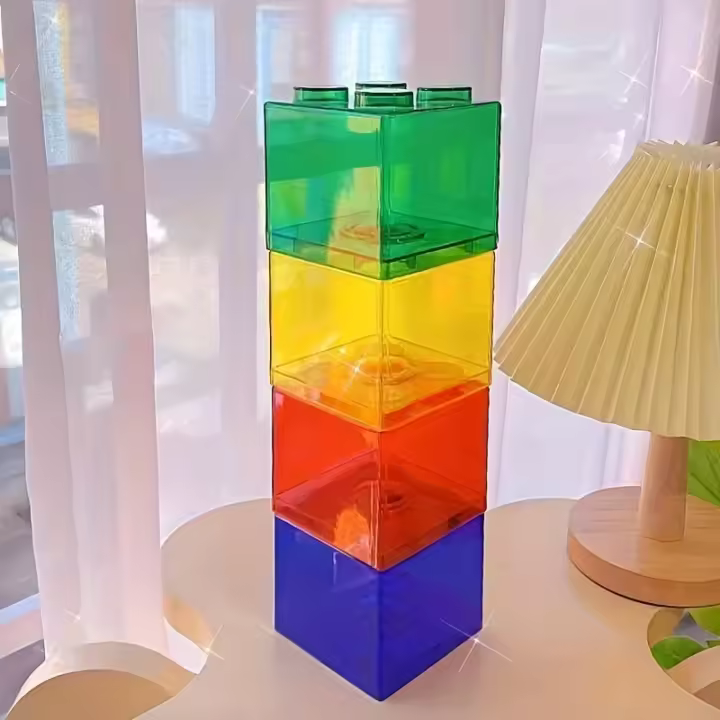 Cajas De Ahorro Con Bloques De Construcción Plásticos Para Niños Caja De Monedas Juego Educativo Regalo Para Niños - 1