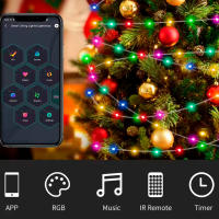Ventronik Cadena De Luces LED RGB Navidad Control APP Dreamcolor Y Dimmable RGBIC Decoración De Fiesta Y Año nuevo - details 0