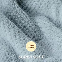 Toalla De Microfibra Para Cabello Extra Grande Con Secado Rápido Y Banda Elástica Turbante Suave Ultra Absorbente Para Hombres Y Mujeres - details 5