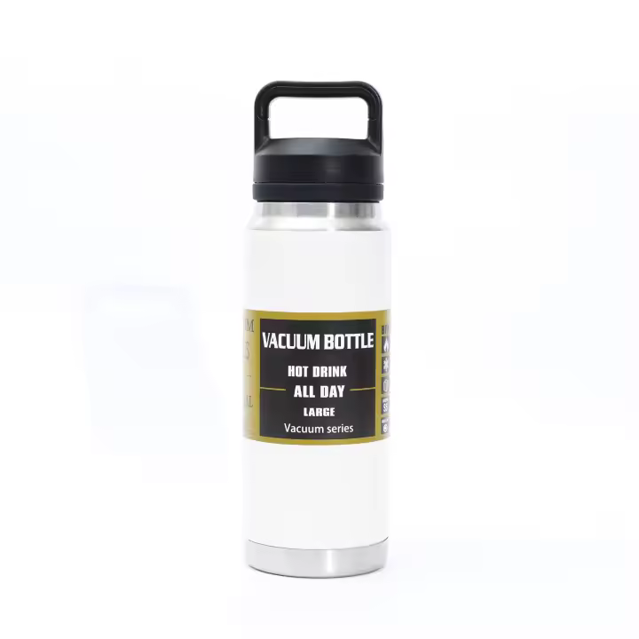Botella Deportiva De 27oz/800ml Con Manija Aislada Para Exteriores Camping Viajes Resistente Al Agua Y Bacterias Sin Químicos De Alta Importancia - 1