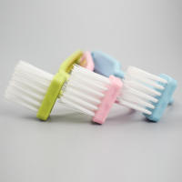Cepillo De Limpieza Para Inodoro Curvado De Plástico Escobilla De Rincón V Para Baño Cocina Ventanas Fácil De Limpieza Y Uso - details 2