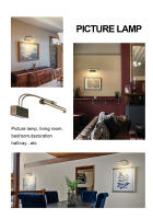 Lámpara De Pared LED Para Baño Negro Cobre AC85-265V Luz Moderna Aplicación En Iluminación De Paredes 8W Soporte De Pared - details 1