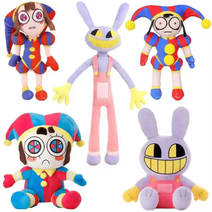 Muñeco De Peluche Circo Digital Pomni Jax Muñeco De Peluche De Dibujos Animados Para Niños Regalo De Navidad Suave Y Cálido - 1
