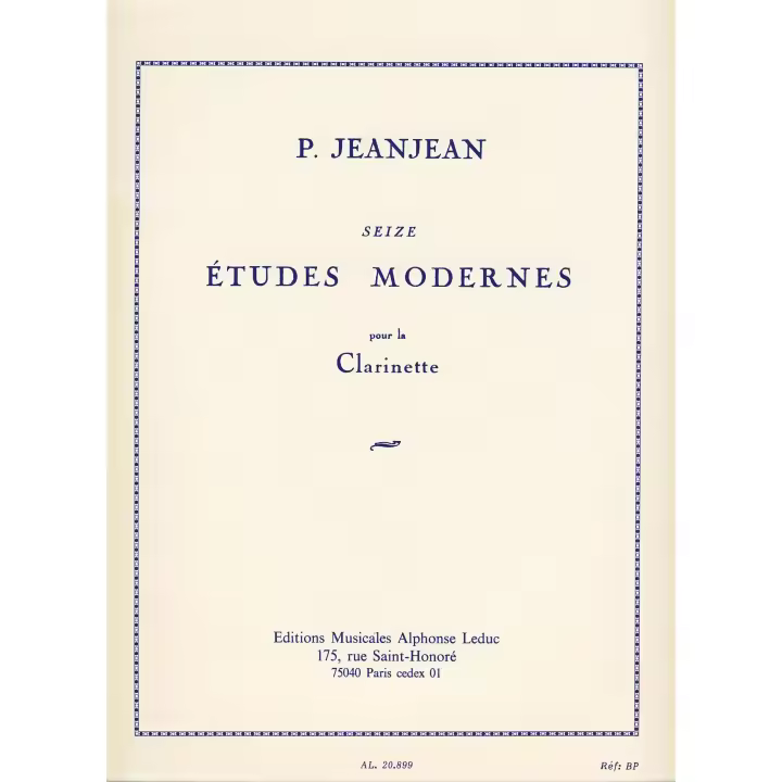 JEANJEAN P.-Estudios (16) Modernos para Clarinete - 1