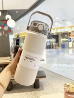 Botella Térmica De Acero Inoxidable 1.2L Con Tapa Y Pajita Mantener Frío Y Caliente  Aislante Ecológica Para Agua - details 2