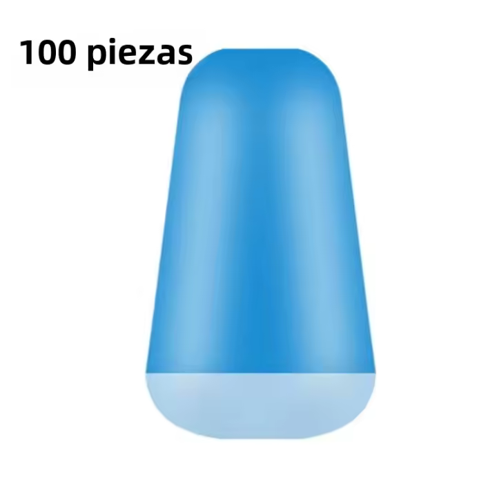 100Pcs Lote De Bolas De Goma Para Pesca Azul 9mm Alta Calidad Anti-enredo Para Carpa Marina Flotador Oval De Espacio - 1