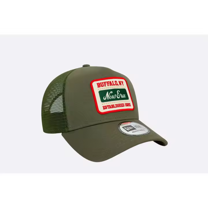 Gorra New Era Patch Cotton Canvas 9FORTY A-Frame Trucker Verde - 1