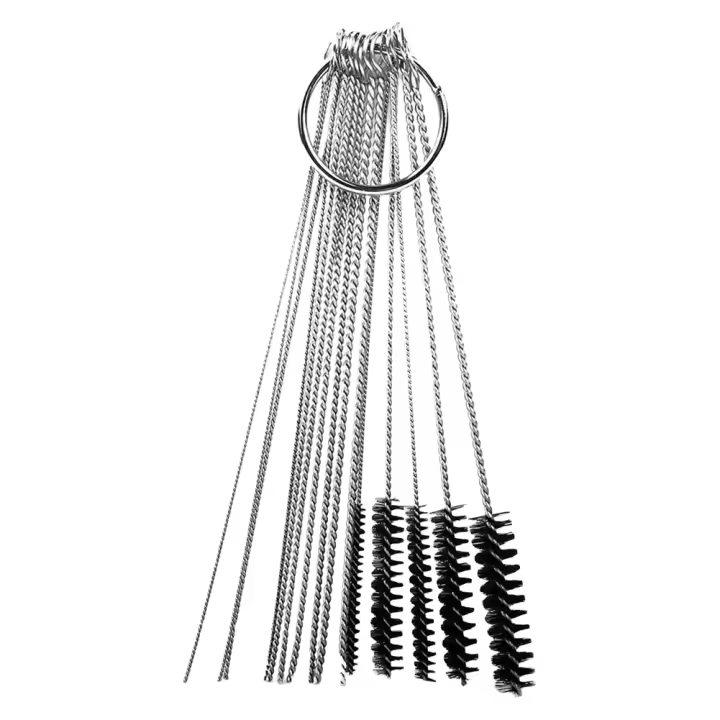 Kit De Limpieza Para Carburador De Motocicleta ATV Moped Con 10 Agujas Y 5 Cepillos Herramienta Para Eliminar Carbono Y Polvo - 1